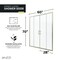 Anzzi 60 in. x 70 in. H Sliding Framed Shower Door in Brushed Nickel w/ Tsunami Guard Tempered Glass SD-AZ15-01BN - alternate 8